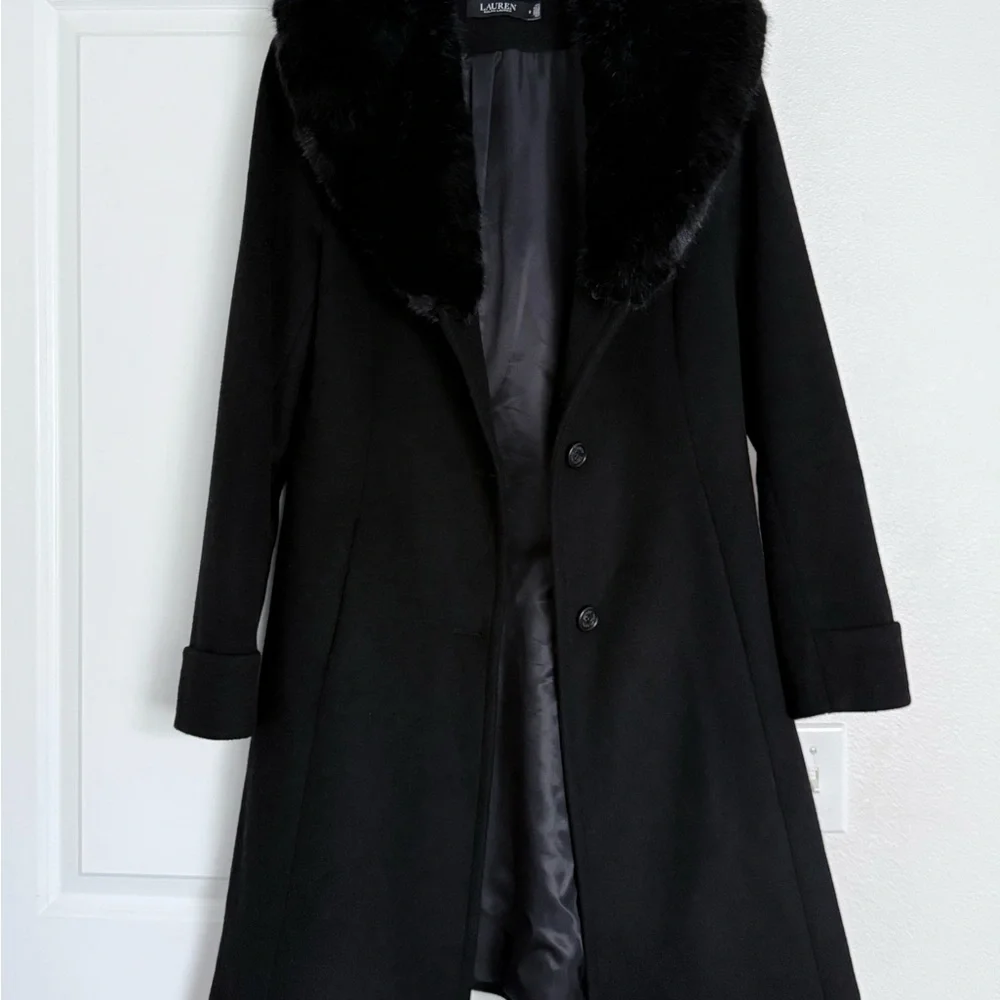 Ralph Lauren Black Trench Coat - Picture 4 of 8